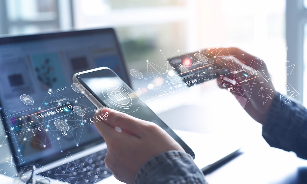 Financial Services
(FinTech, Banking, & Insurance). hand hold card and phone